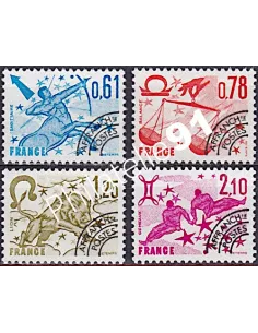 Timbres Préoblitérés n°  154 à 157, collection timbres France