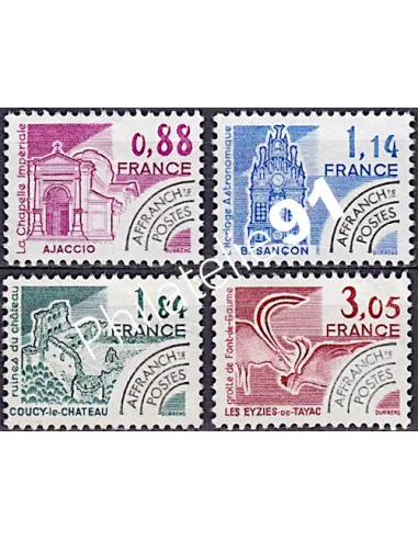 Timbres Préoblitérés n°  170 à 173, collection timbres France