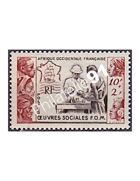 AOF  n° 45, collection timbres Colonies françaises