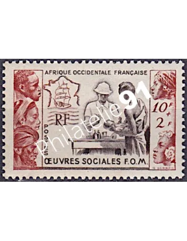 AOF  n° 45, collection timbres Colonies françaises