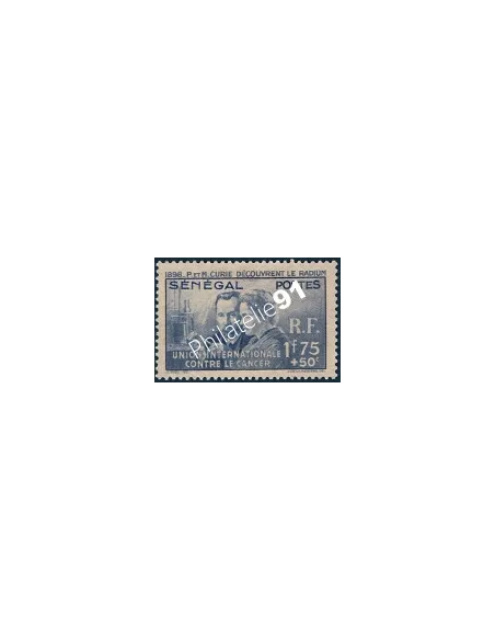 Timbre du Sénéral n°149, marie Curie, timbres des colonies françaises