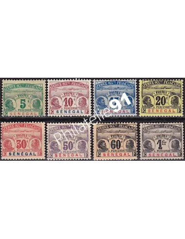 SÉNÉGAL, Taxe n° 4 à 11, collection timbres Colonies Françaises