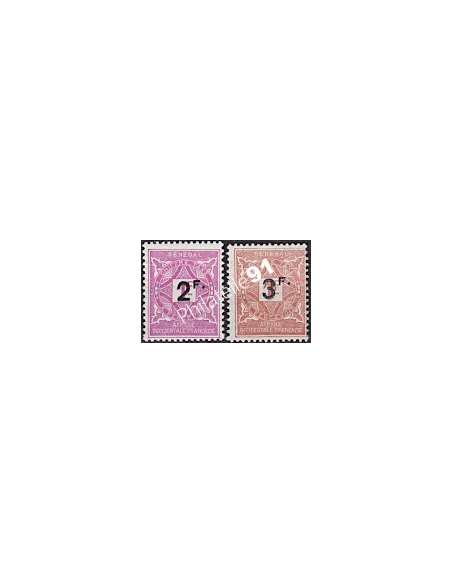 SÉNÉGAL, Taxe n° 20 à 21, collection timbres Colonies Françaises
