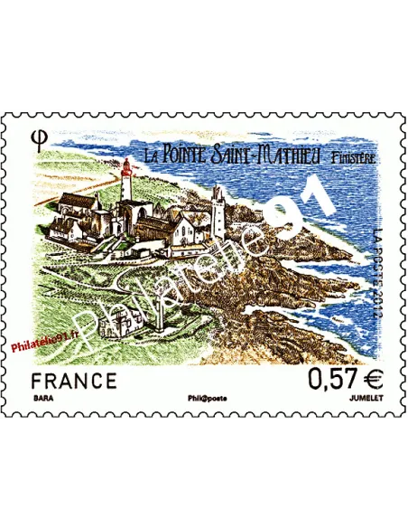 timbre de France n° 4679 - la pointe Saint-Mathieu (Finistère)