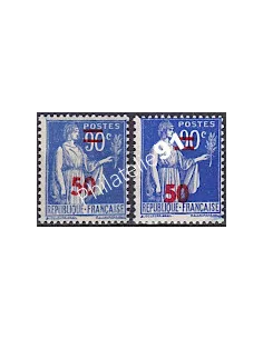Variété sur n° 482,Collection timbres France