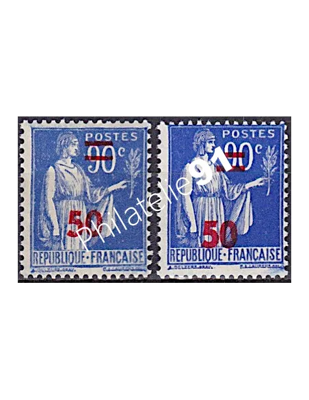 Variété sur n° 482,Collection timbres France