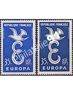 Variété sur n° 1174,Collection timbres France