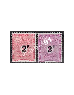 COTE DES SOMALIS, Taxe n° 9 à 10, collection timbre colonies 