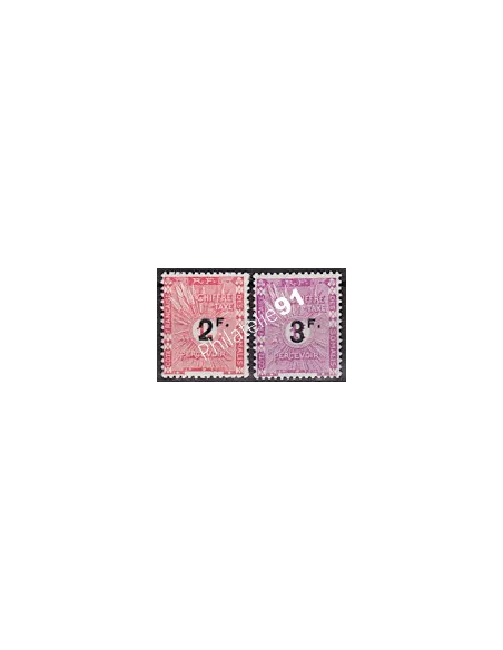 COTE DES SOMALIS, Taxe n° 9 à 10, collection timbre colonies 
