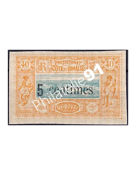 COTE DES SOMALIS, n° 28, collection timbre colonies françaises