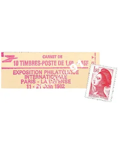 Carnet n° 2187-C2c, Type Liberté, Collection timbre France