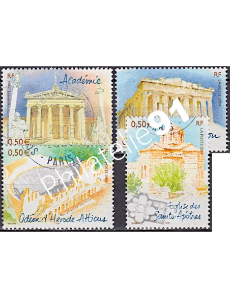 Timbre n° 3718 à 3721  oblitéré, Collection timbres France