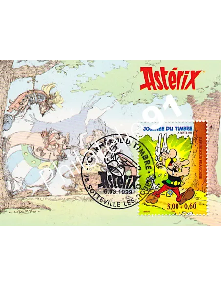 Bloc n° 22 oblitéré, Astérix,collection timbres de France