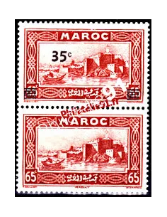 Timbre du Maroc n° 161a, timbres des colonies françaises