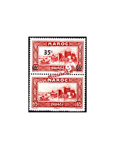Timbre du Maroc n° 161a, timbres des colonies françaises