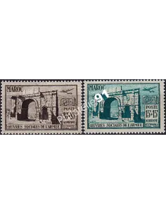 Timbres du Maroc PA n° 79,80, au profit des œuvres sociales de l'armée