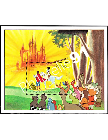 Timbre de Grenada - BF n° 179 ** - Thématique: Disney