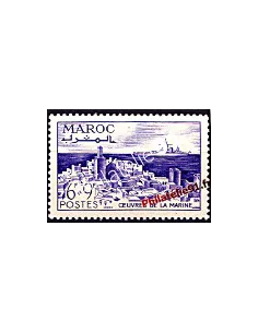 Timbre du Maroc n° 269, œuvres de la Marine, timbres des colonies