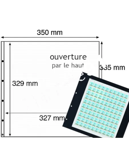 Recharges MAXIMUM Leuchtturm pour feuilles entières, matériel philatélique