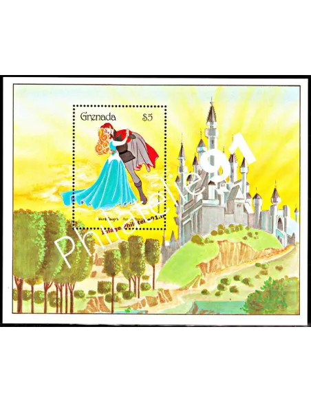 Timbre de Grenada - BF n° 181 ** - Thématique: Disney