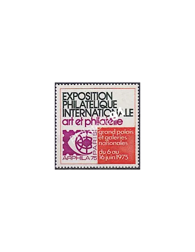 Vignette d'Exposition n° 20, Arphila 75, collection vignette France
