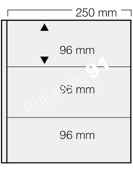 Feuilles GARANT SAFE, 3 bandes, matériel philatélique