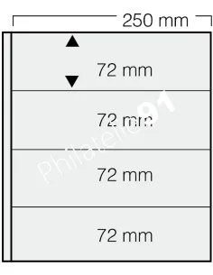 Feuilles GARANT SAFE, 4 bandes, matériel philatélique