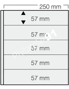 Feuilles GARANT SAFE, 5 bandes, matériel philatélique