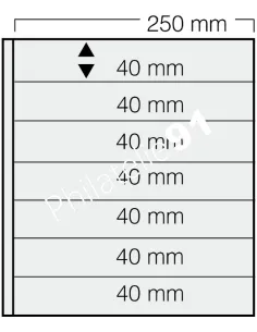 Feuilles GARANT SAFE, 7 bandes, matériel philatélique