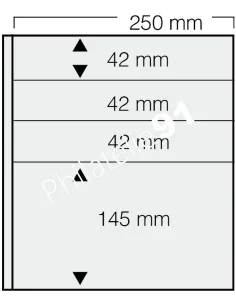 Feuilles GARANT SAFE, 4 bandes, matériel philatélique