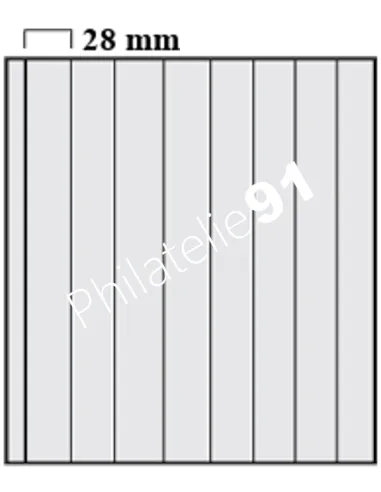 Feuilles GARANT SAFE pour roulettes, 8 bandes, matériel philatélique