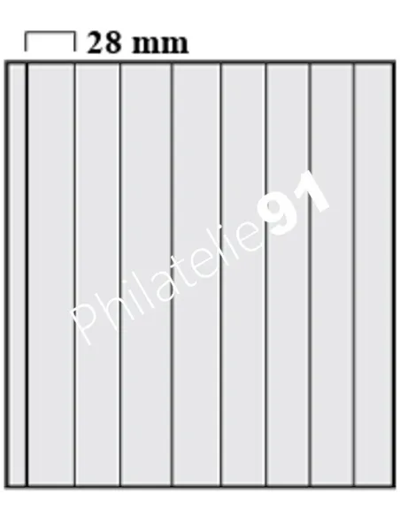 Feuilles GARANT SAFE pour roulettes, 8 bandes, matériel philatélique