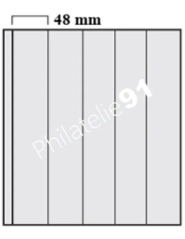 Feuilles GARANT SAFE pour roulettes, 5 bandes, matériel philatélique