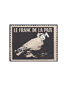 Vignette Franc de la Paix, collection vignette France