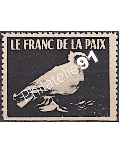 Vignette Franc de la Paix, collection vignette France