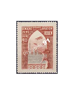 vignette meeting aérien, Rouen 1910, collection vignette France