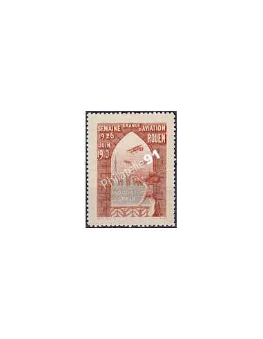 vignette meeting aérien, Rouen 1910, collection vignette France