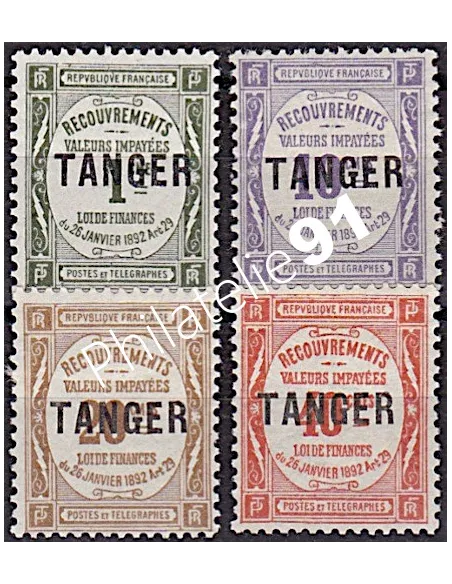 MAROC , Taxe n° 42 à 45, Collection timbre Colonies Françaises