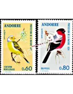 Timbre d'ANDORRE FRANÇAIS n° 240 à 241 -  Faune