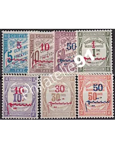 MAROC , Taxe n° 10 à 16,  Collection timbre Colonies Françaises