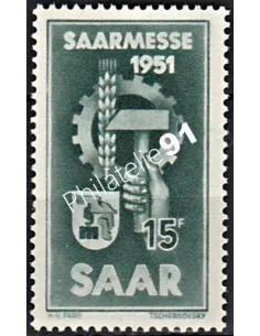 SARRE - n° 293  - Timbres des Colonie françaises