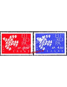 Timbres de Grèce n° 753 à 754 - EUROPA 1961