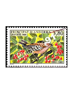 Timbre d'Andorre Français n° 501 - Thématique: Oiseaux