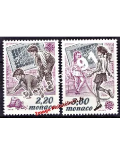 MONACO - n° 1686 à 1687 - EUROPA - 1989 - Jeux d'enfants