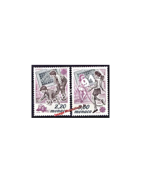 MONACO - n° 1686 à 1687 - EUROPA - 1989 - Jeux d'enfants