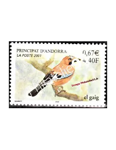 Timbre d'Andorre Français n° 548 - Thématique: Oiseaux