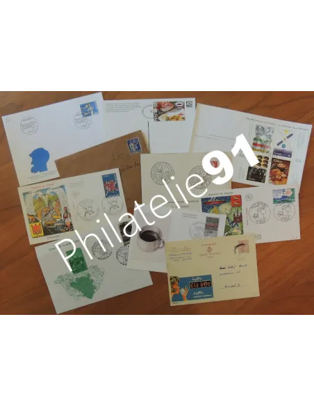 Tous Pays, Lot de documents oblitérés, collection timbres Thématiques
