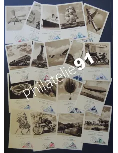 Cartes Maximum, Timbres-Taxe n° 39A à 55, Collection cartes Monaco