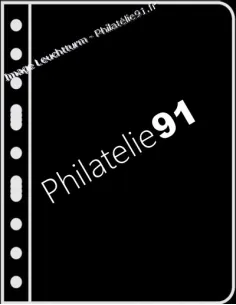 LEUCHTTURM - VARIO - Feuilles 1S noires (1 compartiment)