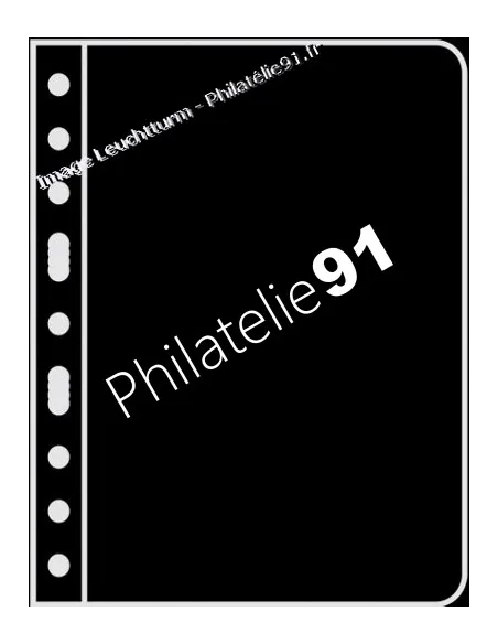 LEUCHTTURM - VARIO - Feuilles 1S noires (1 compartiment)